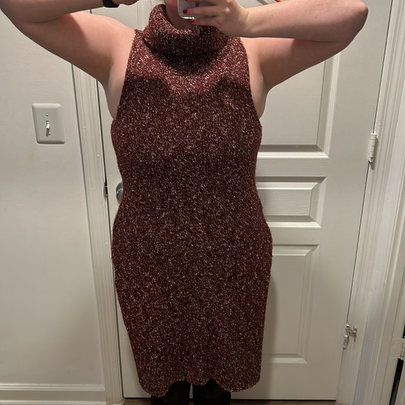 Sweater tunic in maroon - Picture 6 of 8